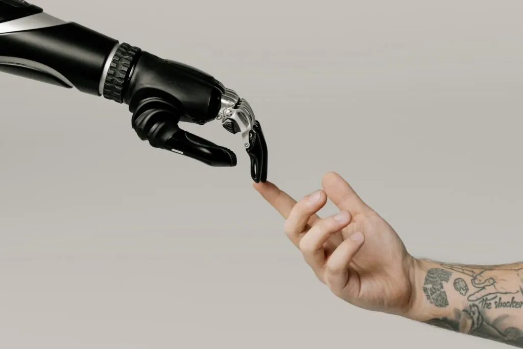 a hand holding a finger