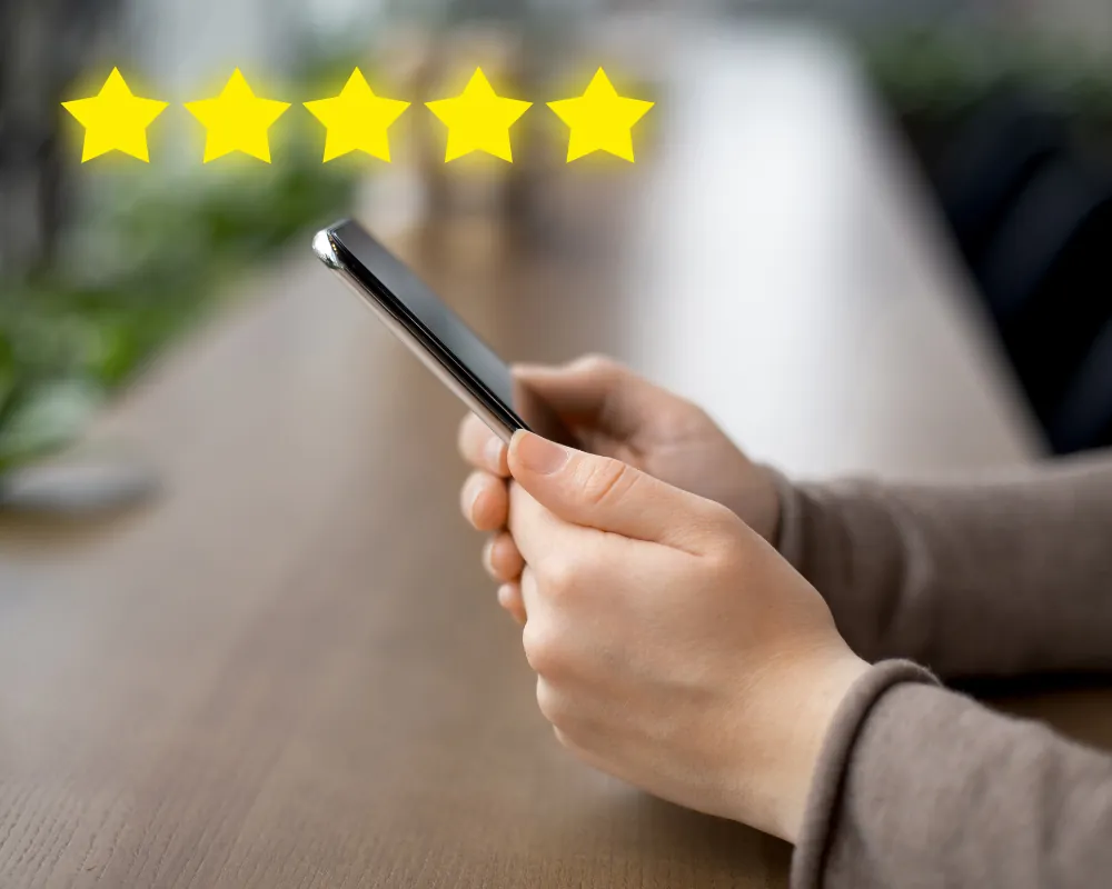 a person holding a cell phone