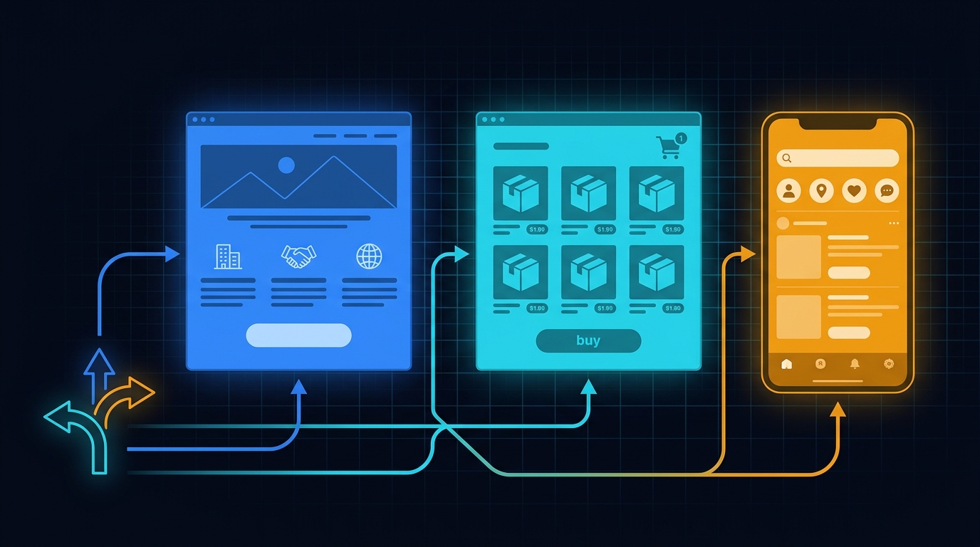 Site vitrine, e-commerce ou application : lequel choisir ?